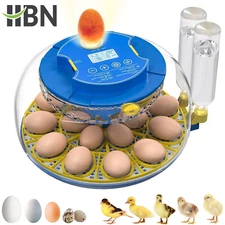 HBN 18 Egg Incubator with Temperature Control, Automatic Egg Turning & Humidity