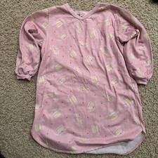 Vintage carters layette Gown Pajamas Girls Sz6/7 Cake Pink