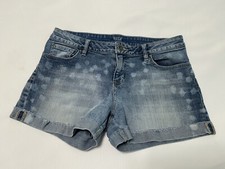 ANA Denim Shorts Women Size 30/10 Boyfriend Sho1341z1 Rolled Cuff Stretch