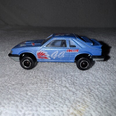 Majorette Ech 1/59 Ford Mustang SVO Blue No. 220 Loctite #44, Made in France