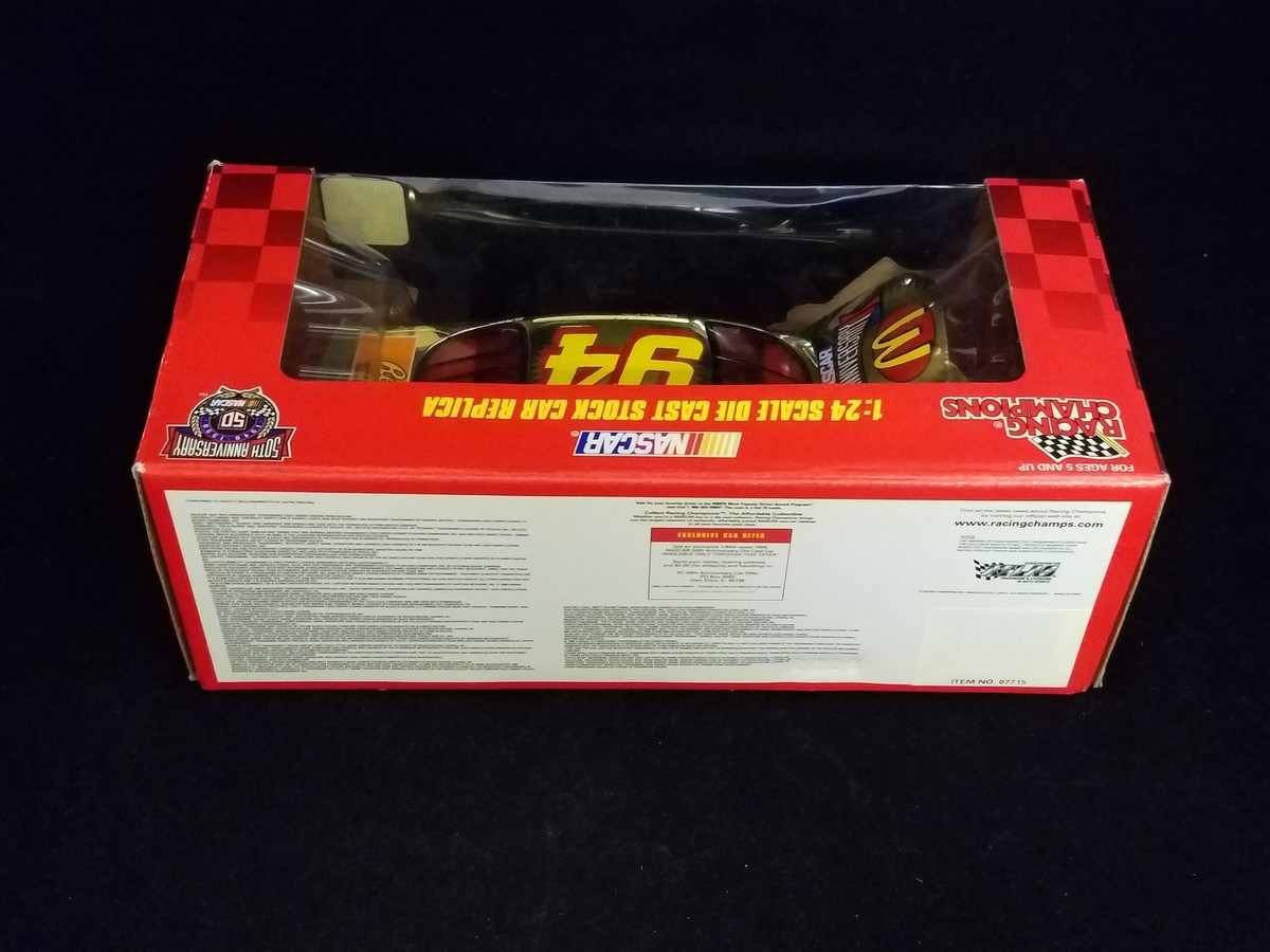 1998 Racing Champions Gold 1:24 #94 Bill Elliott/McDonalds NASCAR