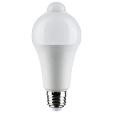Motion Sensor Activated Light Bulb LED 120V 12W =75W A19 E26 3000K Soft White