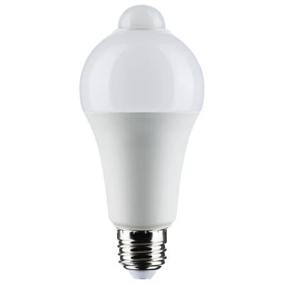 SATCO Motion Sensor Activated Light Bulb LED 120V 12W =75W A19 E26 3000K Soft White