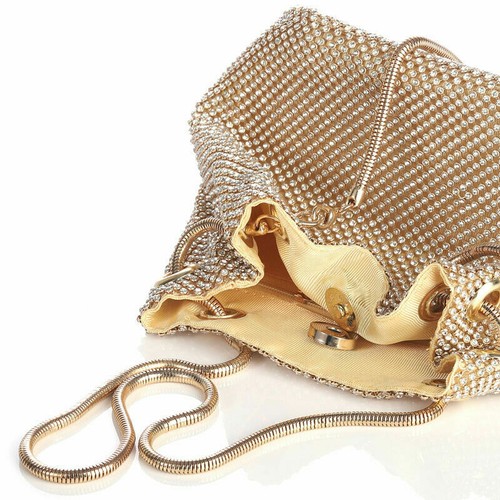 Borsa a tracolla donna strass sera banchetto borsa a mano festa banchetto borsetta - Foto 77 di 121
