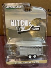 Greenlight Hitch tow trailers. 14 foot livestock trailer in gray