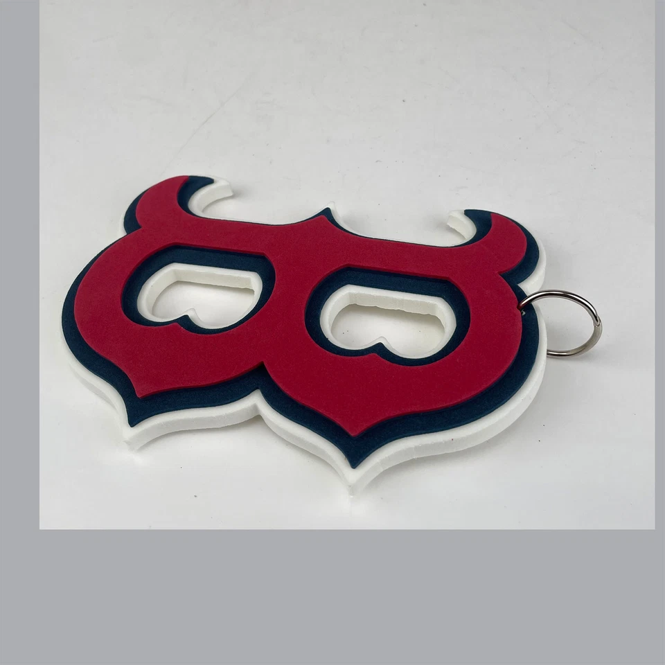 New MLB BOSTON RED SOX RED Jumbo Big Fan Chain Necklace Foam MI USA - Image 2 of 3