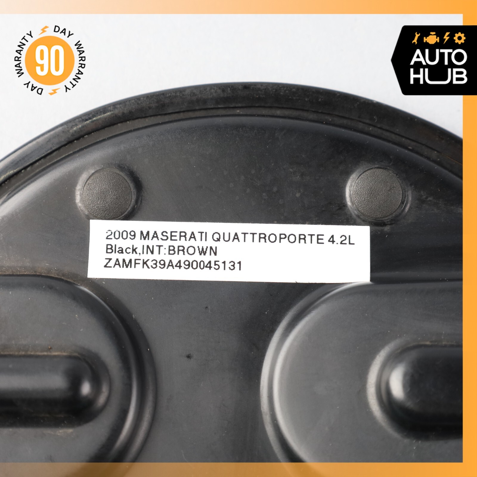 03-13 Maserati Quattroporte M139 Fuel Gas Tank Lid Door Cover Black OEM 71k