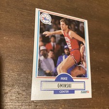 1990 Fleer #142 Mike Gminski Philadelphia 76ers