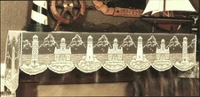 Heritage Lace Mantle Scarf Lighthouse Ivory 20 x 92 Livingroom Den Piano Buffet