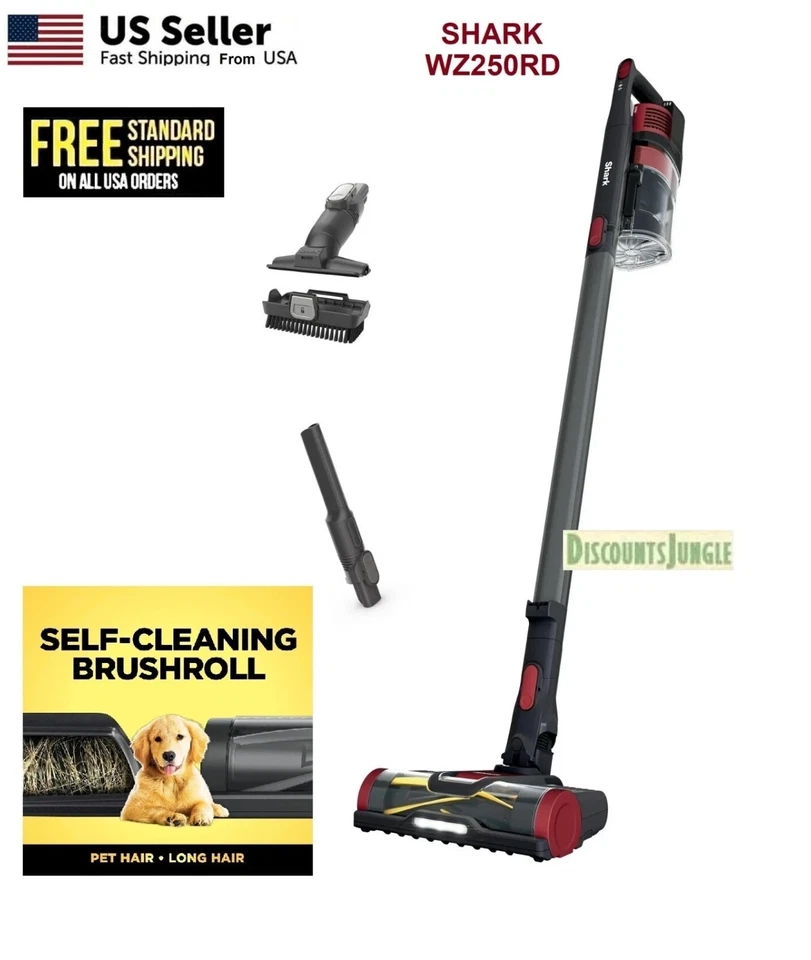 Aspiradora con varilla inalámbrica Shark para pisos duros y variaciones de alfombras IX141 WZ250 BU3521 Foto 2 de 4