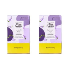 AVRYBEAUTY 4-Step Pedi Lavender And Sage 2 pack, Lavender And Sage Infused