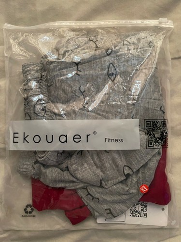 Ekouaer Women's Pajama Set Sleepwear Pj Set Two Piece Pajamas Tee Sleep Shorts - Picture 2 of 6