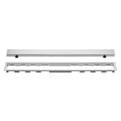 Schluter Kerdi-Line 3/4'' Frame Grate Assembly Kit - Closed-Design Grate - 56''