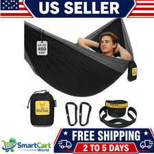 Camping Hammock Portable Nylon Hammock with Tree Straps for Hiking Travel
