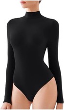 Women  s Black Bodysuit Size XL