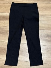 CHICO'S Textured Ankle Pants Size 1 US Size 8 Black
