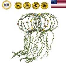 WAYTR 9Pcs Boho Flower Crowns for Women Girls, Faux Floral Headbands