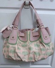NWT Juicy Couture Juicy Fan Club Satchel in Pink Diamond Retro