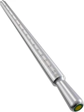 Solid Aluminum Ring Sizer Mandrel for Measuring and Repairing Rings