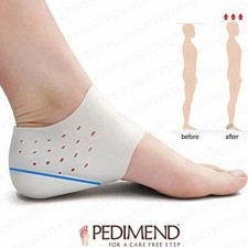 Comfort Height Increase Shoe Insoles Heel Pads New Insert Feet Support 2 Pad UK