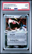 2005 POKEMON EX SHARPEDO EX-HOLO DEOXYS #104 PSA 9 on eBay