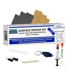 Surface Repair Kit - Acrylic & Ceramic DIY Kit White - 4.0g (Extra Syringe Inclu