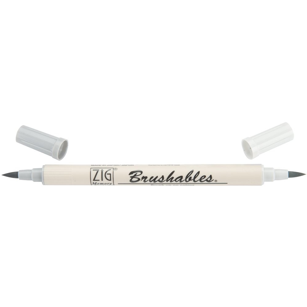 Zig Memory System Brushables Dual Tip Marker, Platinum,Art Pens & Markers