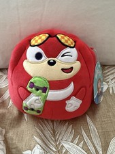 NEW Squishmallows 7.5 Inch Sonic The Hedgehog KNUCKLES W Skateboard Sunglasses