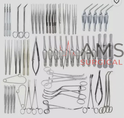 Set of 61 Pcs Major Vascular Surgery Specialty Surgical Instrument Set