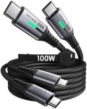 Iniu Usb C To Usb C Cable 6.6Ft 2-Pack 100W Usb C To C Charging Cord Braided