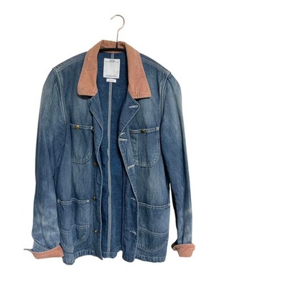 Visvim Denim Jacket Blue Corduroy Collar Japan Used