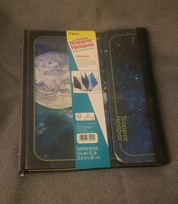 New Mead Trapper Keeper Binder Folder Portfolio 2023 Nuclear Moon