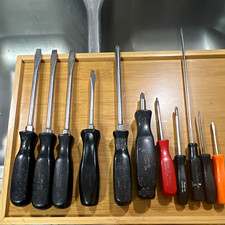 Snap On Mixed Screwdriver Set Slotted Phillips Magnetic Tips. 11 Pieces