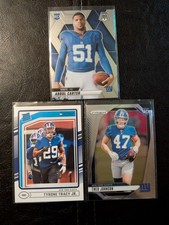 NY Giants Rookie Card Lot (3) Cards Tracy RR Johnson Prizm Carter Mosaic All Rcs