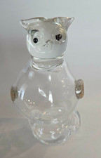 STUNNING Glass Menagerie Owl with Gold Accents and Wings Pie Bird