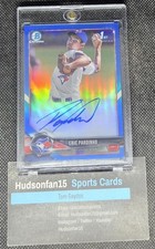 Eric Pardinho Bowman Chrome 2018 Blue Refractor /150 Auto