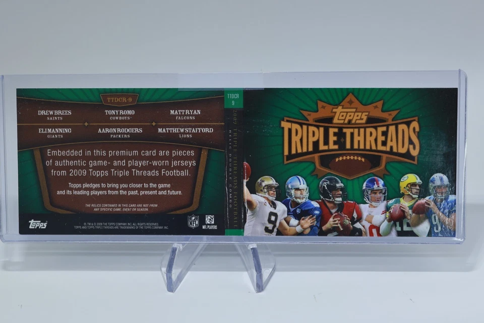 2009 Topps, Triple Threads, 6 Game Used Jersey Patch Card, SSP 6/9 - Image 4 of 4