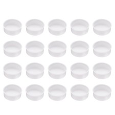 20pcs Plastic Hole Cover Plug for 35mm 1 3/8" Concealed Hinge White