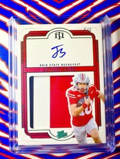 2025 National Treasures Julian Sayin Emerald Patch Auto /5 SSP #133 Ohio State