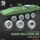 TOUCAN TC35055 1/35 3D-Printed Sagged Tires & Sparetire For ACV-P ZIMIMODEL