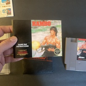 Rambo NES Nintendo Complete CIB Authentic! Circle Seal! Rare!