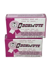 2 x Vintage ODORMUTE Boxes SEALED - Kills Snunk Urine  Pet Odors - 3 oz.