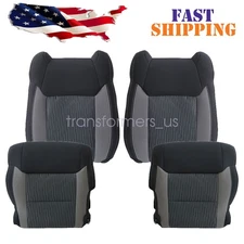 For 2014-2021 Toyota Tundra Driver / Passenger Bottom / Top Cloth Cover Black