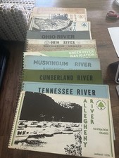 Lot of 10 U.S. Army Engineer  Navigation Charts  for OH, PA, WV, KY, TN  1977-79
