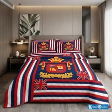 Hawaiian Quilt Bedspread Hawaiian Flag Design