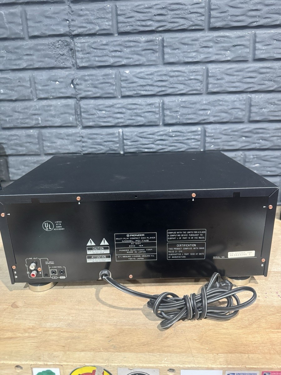 Pioneer 18 Disc Multi-Play Compact Disc Player PD-TM2 Tested - No