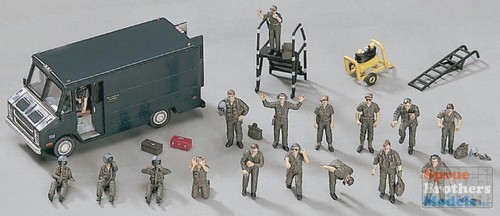 HAS35007 1:72 Hasegawa Modern US Pilot & Ground Crew Set - Picture 2 of 2