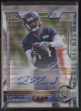 2015 Levi Norwood Topps Chrome Prism Refractor  Auto  RC 13/15    #189 (21C64)