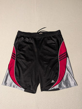 Vintage Y2K Adidas Basketball Shorts Men  s M 3 Stripe Dazzle Silky Shiny Baggy