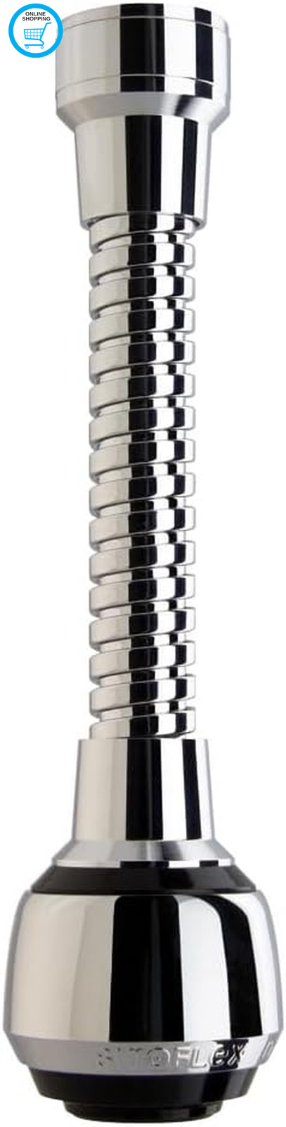 2510/S Flexible Type Luxury Milady, Chrome-Plated/Black